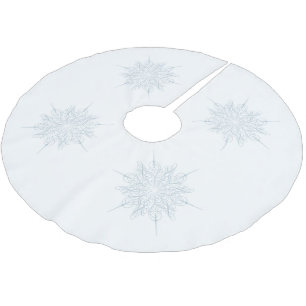 Verziert Elegante Ice Polyester Weihnachtsbaumdecke