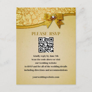 Verziert Elegante Retro Abstrakte Blume und Blätte Begleitkarte