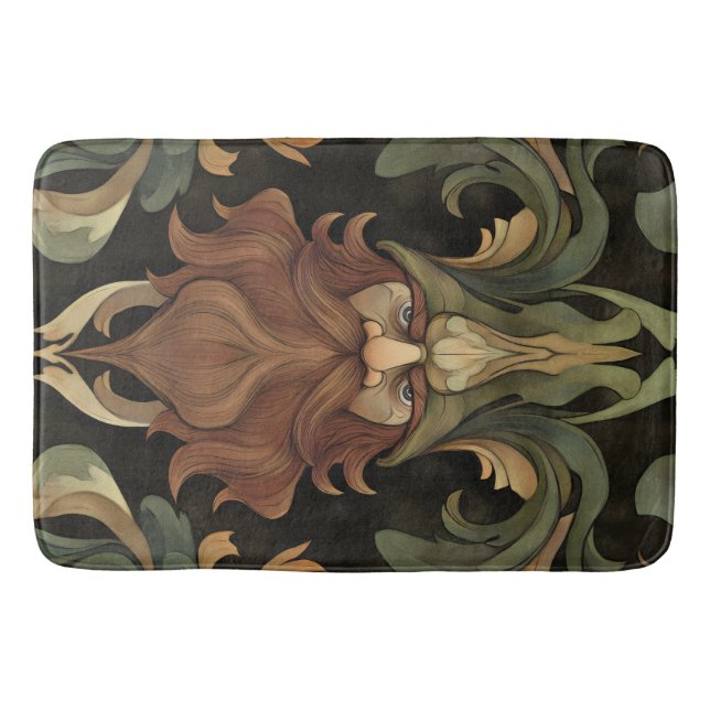 Verziert Fantasy Gnome Badematte (Vorderseite)