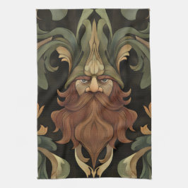 Verziert Fantasy Gnome Geschirrtuch
