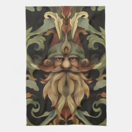 Verziert Fantasy Gnome Geschirrtuch