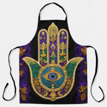 Verziert Gold Third Eye Hamsa