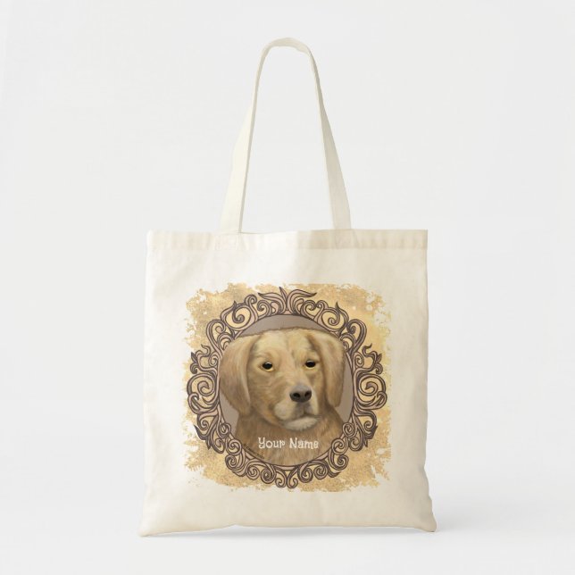 Verziert Golden Retriever Tragetasche (Vorne)