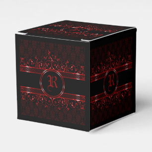 Verziert Gothic Mit Monogramm Gevor Box Schwarz & Geschenkschachtel