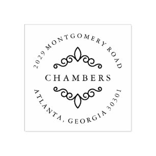 Verziert Gummistempel