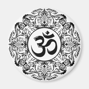 Verziert Hindu Om Symbol Magnet