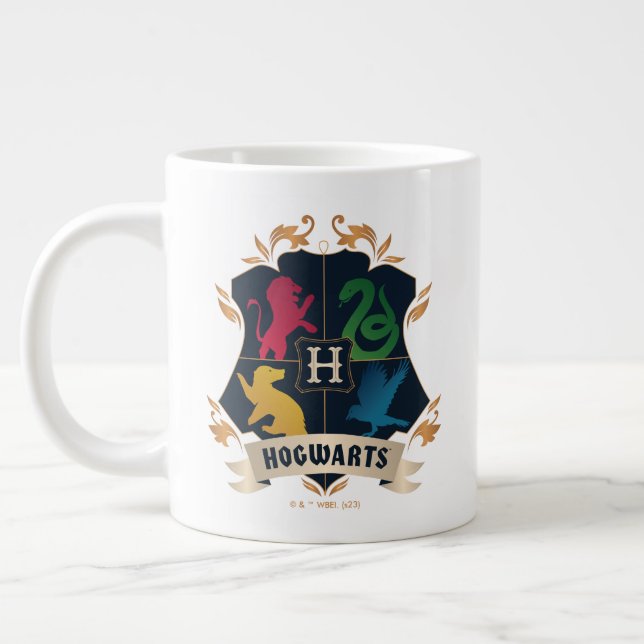 Verziert HOGWARTS™ House Wappen Jumbo-Tasse (Links)