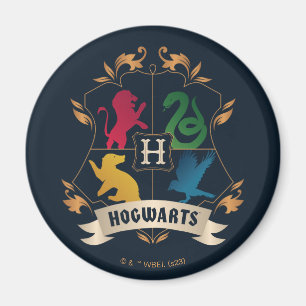 Verziert HOGWARTS™ House Wappen Magnet
