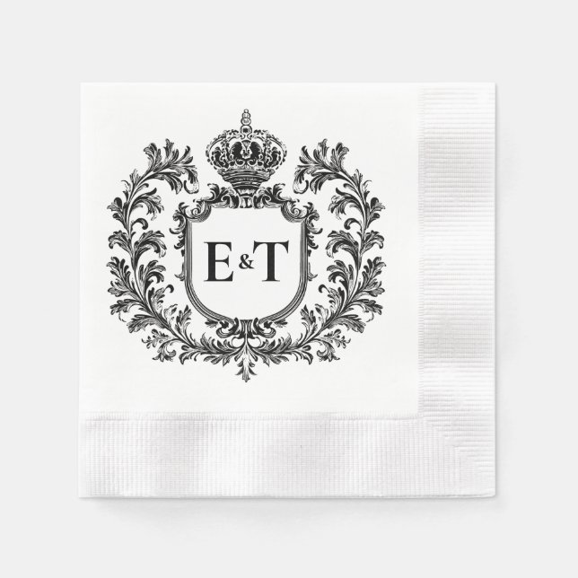 Verziert Laurel & Filigree, Serviette (Vorderseite)