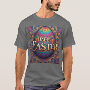 Verziert Mandala Ostereier Happy Oster Mens T-Shirt