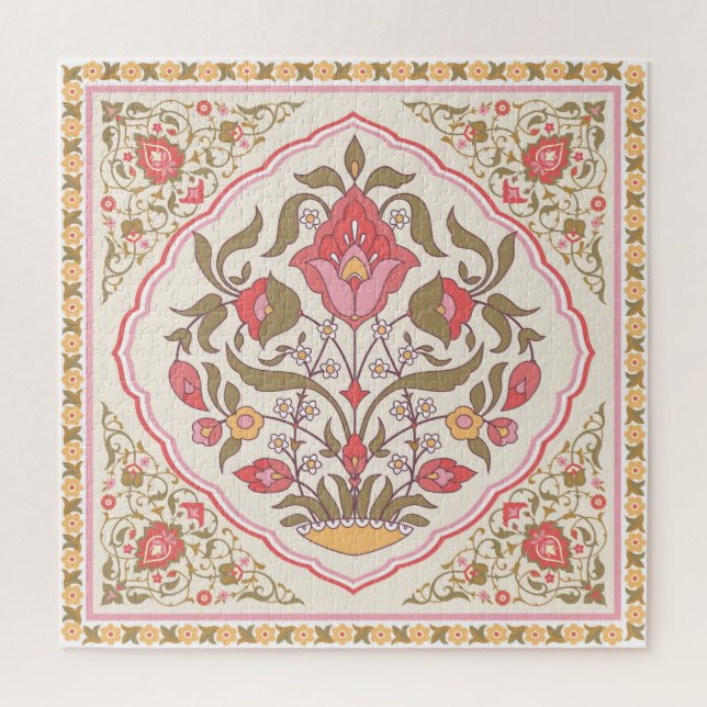 Verziert Oriental: florales Design. Puzzle (Vertikal)