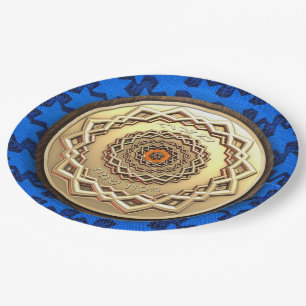 Verziert Passover Matzah Plate Pappteller