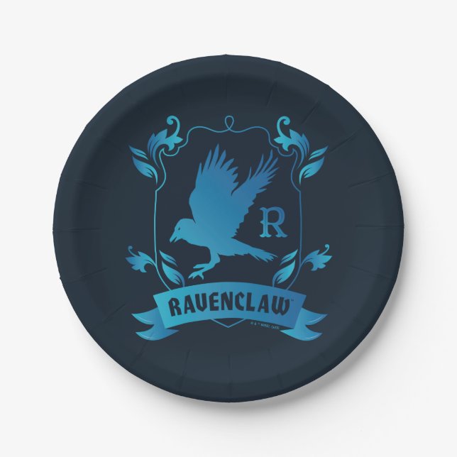 Verziert RAVENCLAW™ House Wappen Pappteller (Vorderseite)
