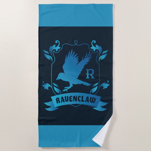 Verziert RAVENCLAW™ House Wappen Strandtuch (Vorderseite)
