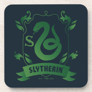 Verziert SLYTHERIN™-Wappen Getränkeuntersetzer