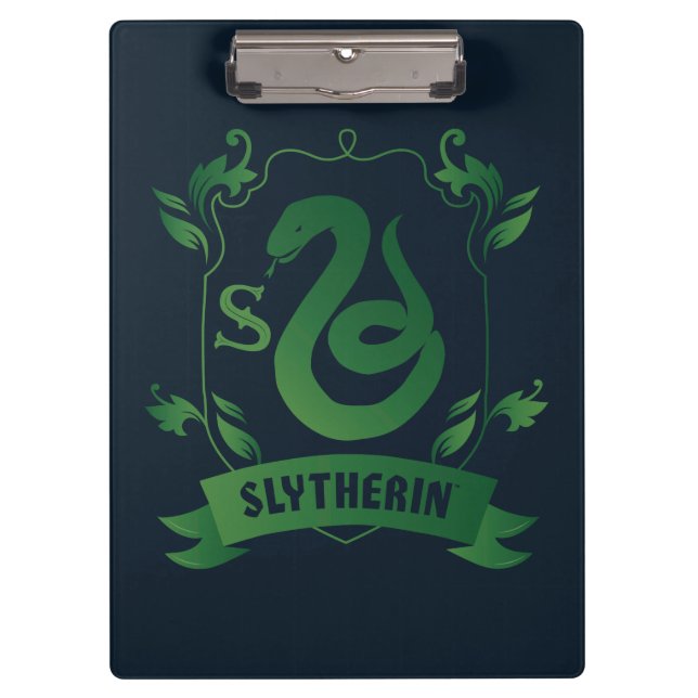 Verziert SLYTHERIN™-Wappen Klemmbrett (Vorderseite)