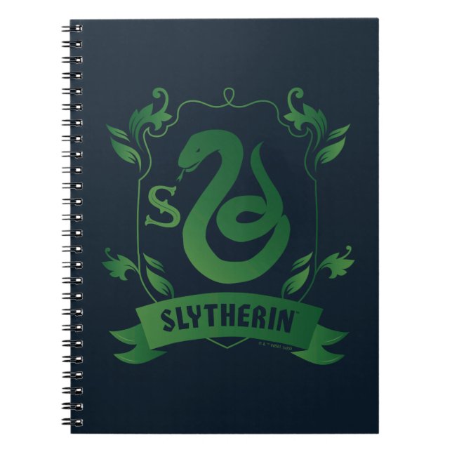 Verziert SLYTHERIN™-Wappen Notizblock (Vorderseite)