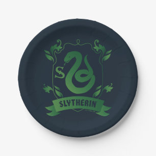 Verziert SLYTHERIN™-Wappen Pappteller