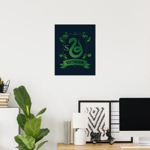 Verziert SLYTHERIN™-Wappen Poster