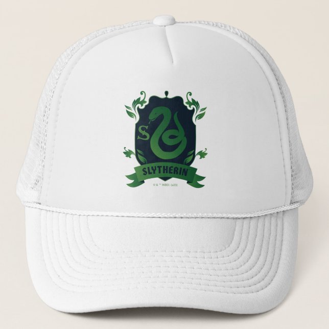 Verziert SLYTHERIN™-Wappen Truckerkappe (Vorderseite)