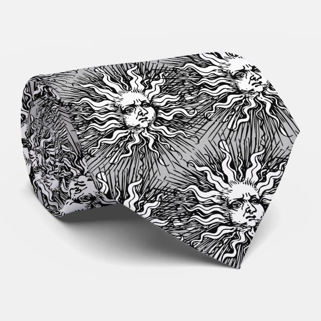 Verziert Sun Krawatte - Retro Celestial Luxe (Gerollt)