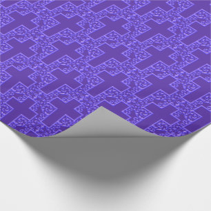 Verzierte 9-Lila Geschenkpapier