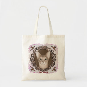 Verzierte Abyssinian Cat Tote Bag Tragetasche