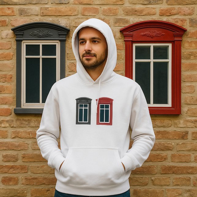 Verzierte Architektur des Europäischen Fensters Hoodie (Von Creator hochgeladen)