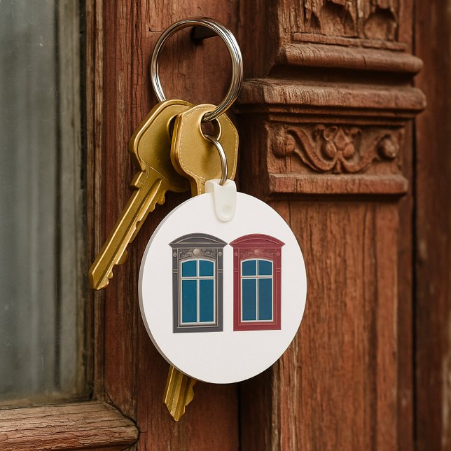 Verzierte Architektur des Europäischen Fensters Schlüsselanhänger (Von Creator hochgeladen)