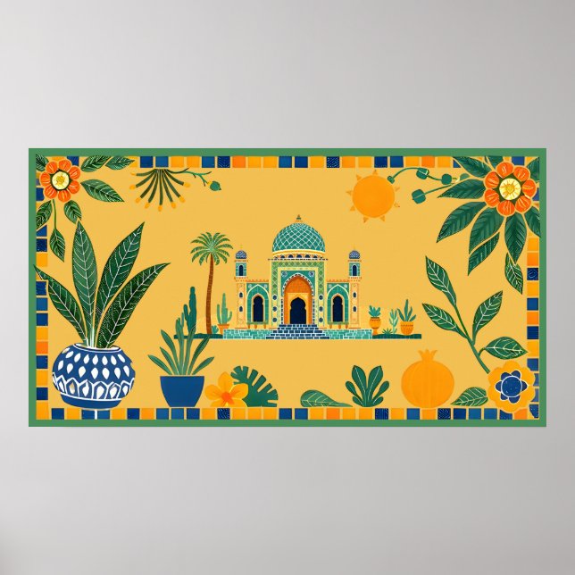 Verzierte Architektur Poster (Vorne)