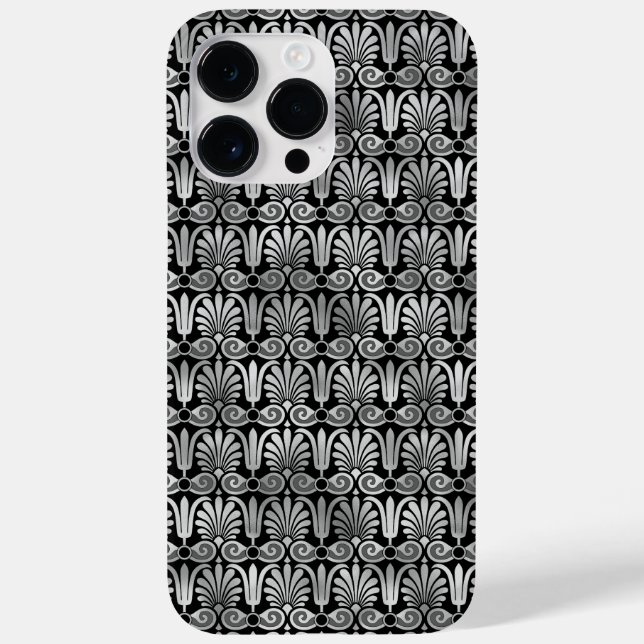 VERZIERTE BLACK & SILVER PATTER Case-Mate iPhone HÜLLE (Rückseite)