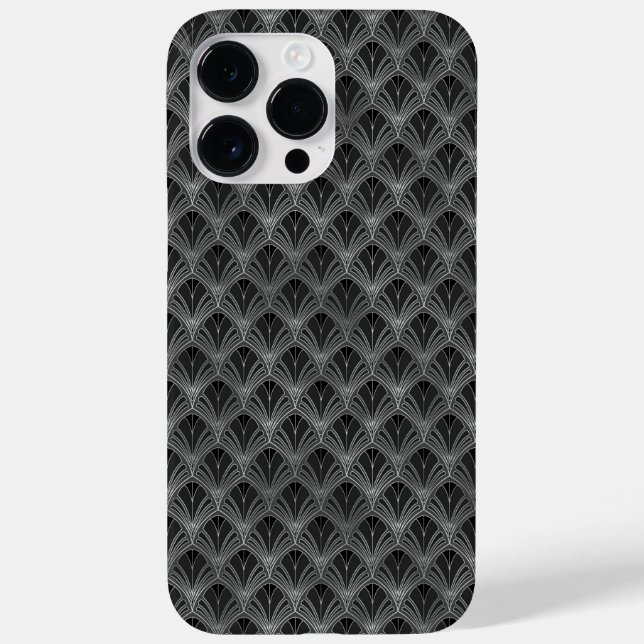 VERZIERTE BLACK & SILVER PATTER Case-Mate iPhone HÜLLE (Rückseite)