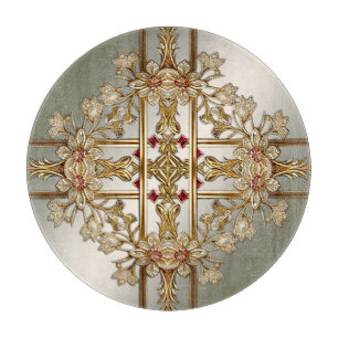 Verzierte Bläschenplatine Schneidebrett