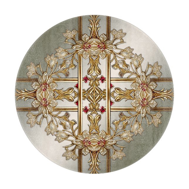 Verzierte Bläschenplatine Schneidebrett (Vorderseite)