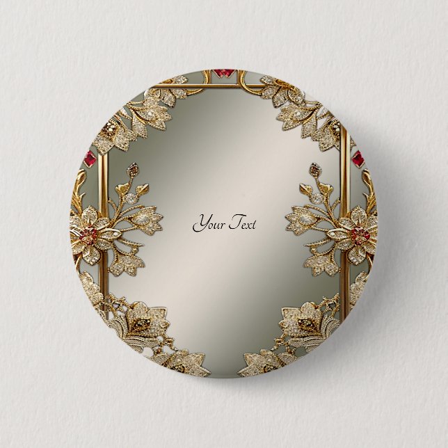 Verzierte Bläschenschaltfläche Button (Vorderseite)