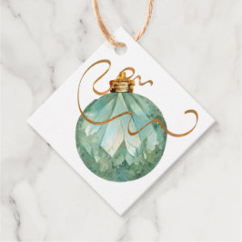 Verzierte Blue und Gold Weihnachtsgeschenk Tags Geschenkanhänger