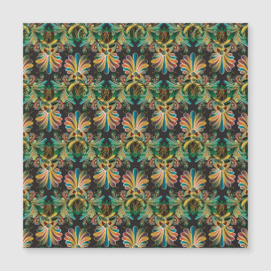 Verzierte Blume Magnetkarte