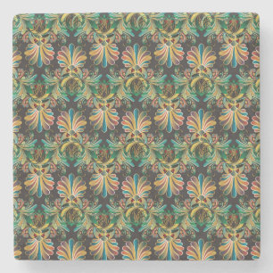 Verzierte Blume Steinuntersetzer