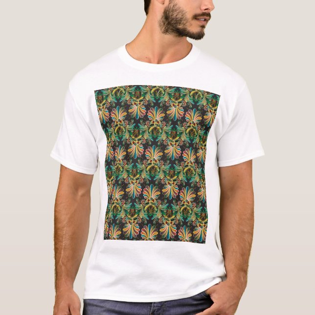 Verzierte Blume T-Shirt (Vorderseite)