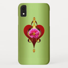Verzierte Blume und musikalisches Herzdesign Case-Mate iPhone Hülle