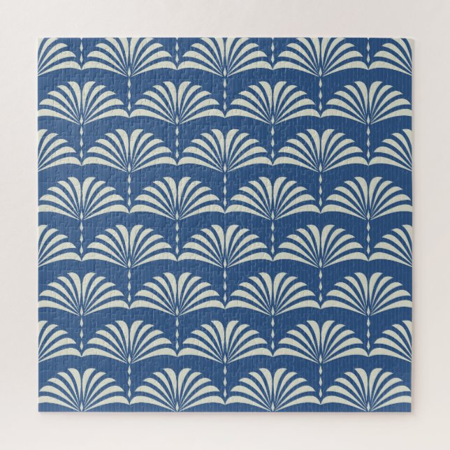 Verzierte Blüte: Abstrakte Art Déco. Puzzle (Vertikal)