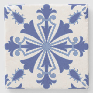 Verzierte Blüte Steinuntersetzer