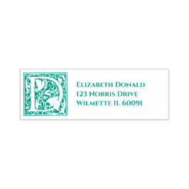 Verzierte Briefmarke der ersten D-Selbstfarbigkeit Permastempel