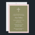 Verzierte Cross-Taufe/Christening-Einladung Einladung<br><div class="desc">Fordern Sie die liebevolle Anwesenheit Ihrer Freunde und Familie an,  um das wichtige Ereignis Ihres Kindes mit dieser einfach charmanten Verzierten Cross Einladung zu feiern. Matching-Briefmarke,  Adressetiketten und Dankeschön-Karten unter berryberrysweet.com</div>