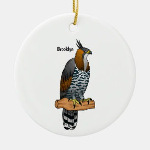 Verzierte Darstellung des Cartoon von Adlervögeln Keramik Ornament