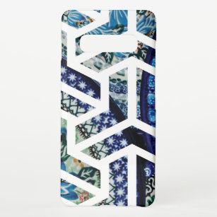 Verzierte dekorative Teller Geometrisches Musterde Samsung Galaxy S10+ Hülle