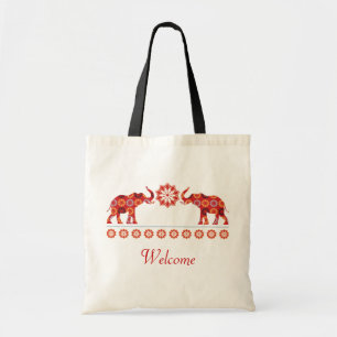 Verzierte Elefant-Tasche Tragetasche