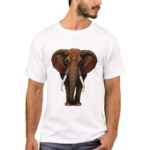 Verzierte Elefantenkunst