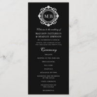 Verzierte florale Monogramm Hochzeit elegant Schwa