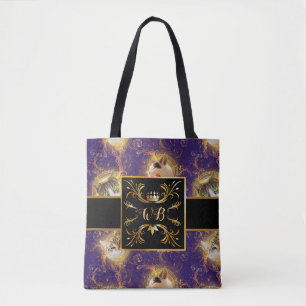 Verzierte florale Monogramm Niedliche Katze - Roya